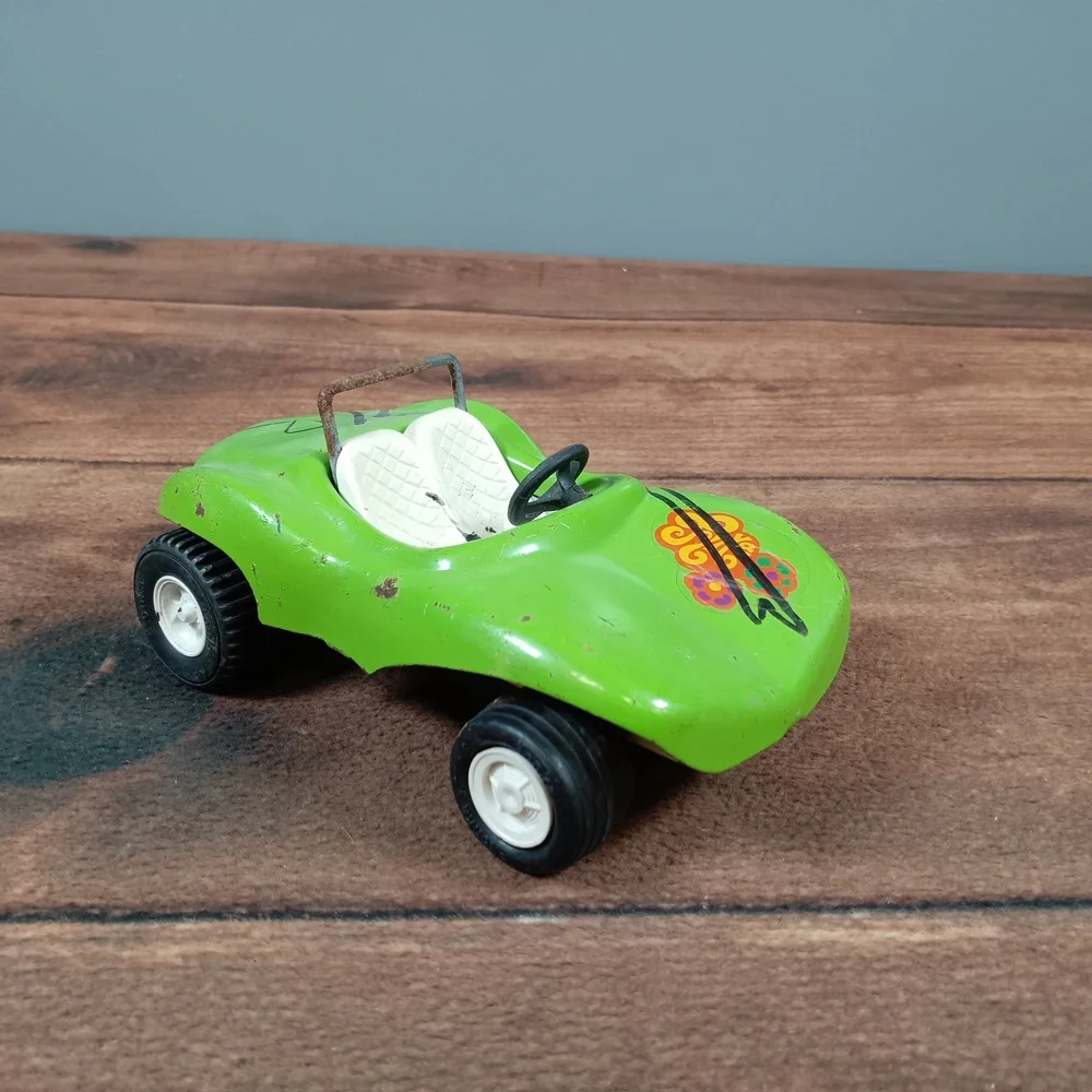 Tomica Buggy Toy‎ Car Green OpenTop Black Stripes SingleSeat OffRoad Retro Japan - Picture 4 of 7